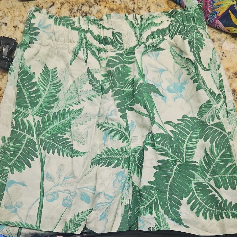 H&M Palm Print Shorts
